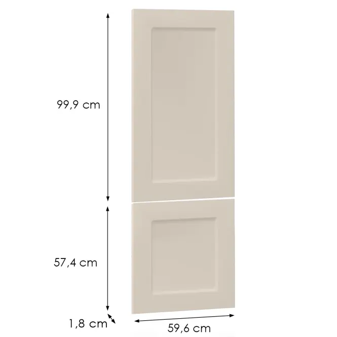 Čelo skrinky Luxeo F15-N60N rám kašmír,2