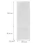 Čelo skrinky Luxeo F15-N60N rám white,2