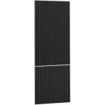 Čelo skrinky Luxeo F14-N60N ryfla black