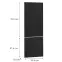 Čelo skrinky Luxeo F14-N60N ryfla black,2