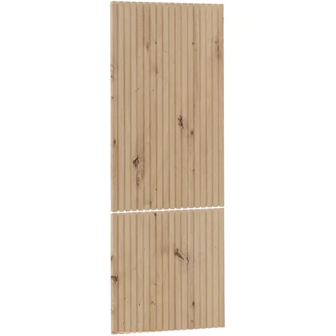 Čelo skrinky Luxeo F14-N60N ryfla dub