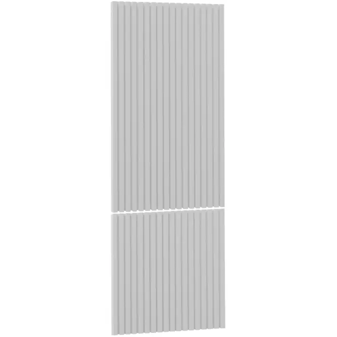 Čelo skrinky Luxeo F14-N60N ryfla white