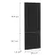 Čelo skrinky Luxeo F13-N60N hampton black,2