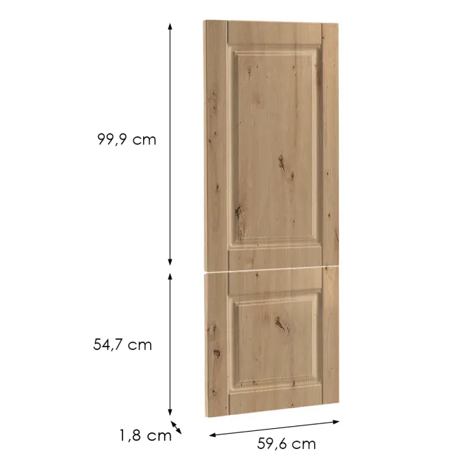 Čelo skrinky Luxeo F13-N60N hampton dub,2