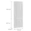 Čelo skrinky Luxeo F13-N60N hampton white,2