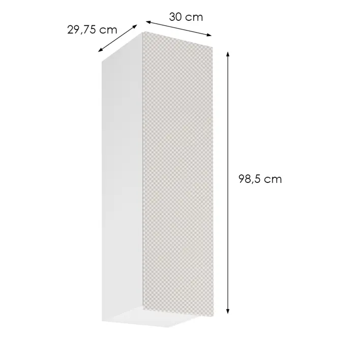 Korpus Luxeo K04-G30(100) biely,2