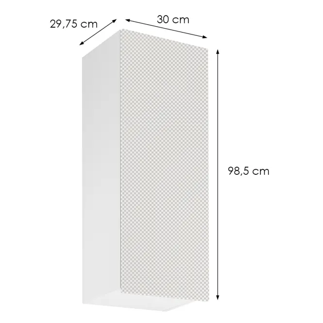 Korpus Luxeo K04-G40(100) biely,2