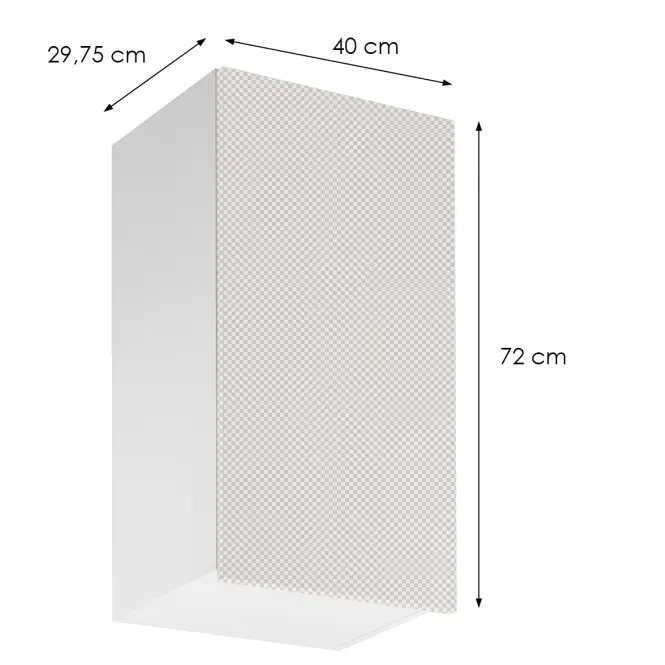 Korpus Luxeo K04-G40(72) biely,2
