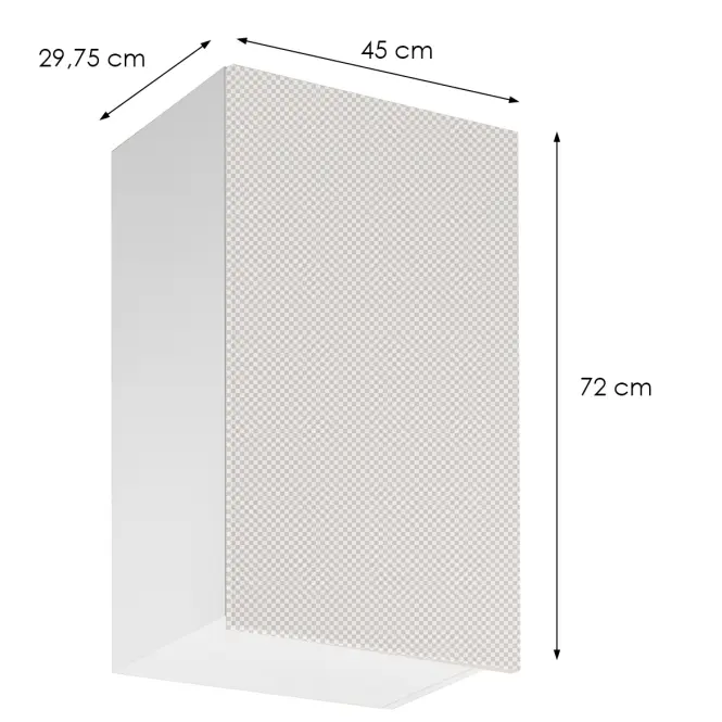 Korpus Luxeo K04-G45(72) biely,2
