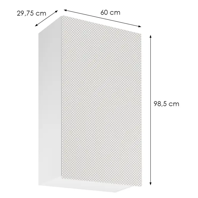 Korpus Luxeo K04-G60(100) biely,2