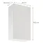 Korpus Luxeo K04-G60(100) biely,2