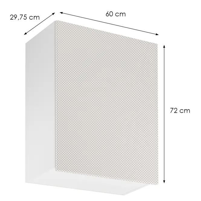 Korpus Luxeo K04-G60(72) biely,2