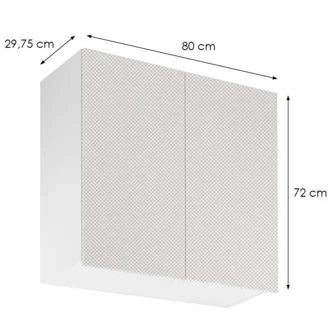Korpus Luxeo K04-G80(72) biely,2