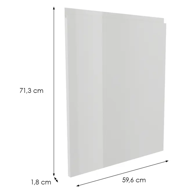Čelo skrinky Luxeo F02-D100N white lak,2