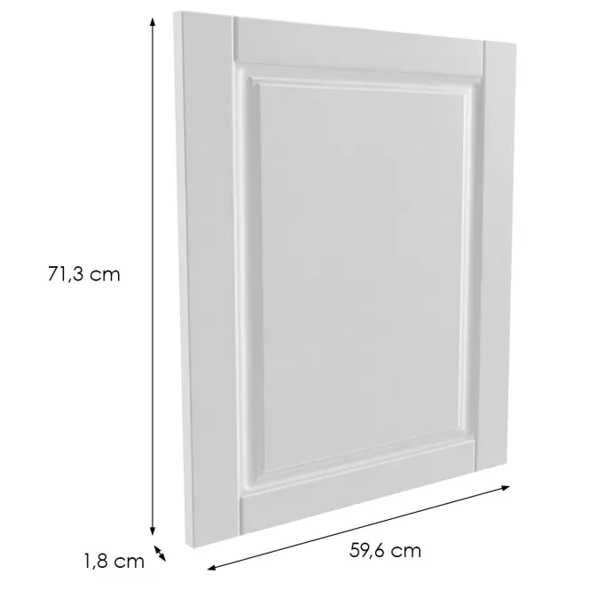Čelo skrinky Luxeo F13-D100N hampton white,2