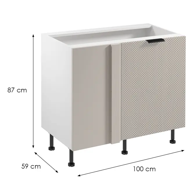 Korpus Luxeo K04-D100N biely,2