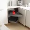 Korpus Luxeo K04-D100N výsuvný polic. systém pravý,13