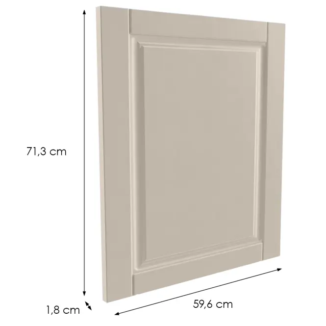 Čelo skrinky Luxeo F13-D100N hampton kašmír,2