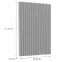 Čelo skrinky Luxeo F14-D100N ryfla grey,2