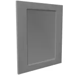 Čelo skrinky Luxeo F15-D100N rám dark grey