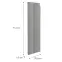 Čelo skrinky Luxeo F02-D20C Axis pro grey lak,2