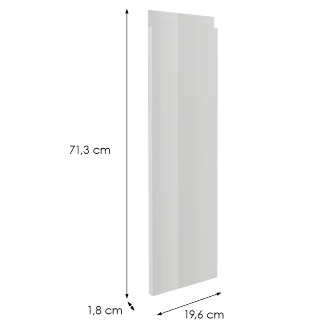 Čelo skrinky Luxeo F02-D20C Axis pro white lak,2