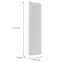 Čelo skrinky Luxeo F15-D20C rám white,2