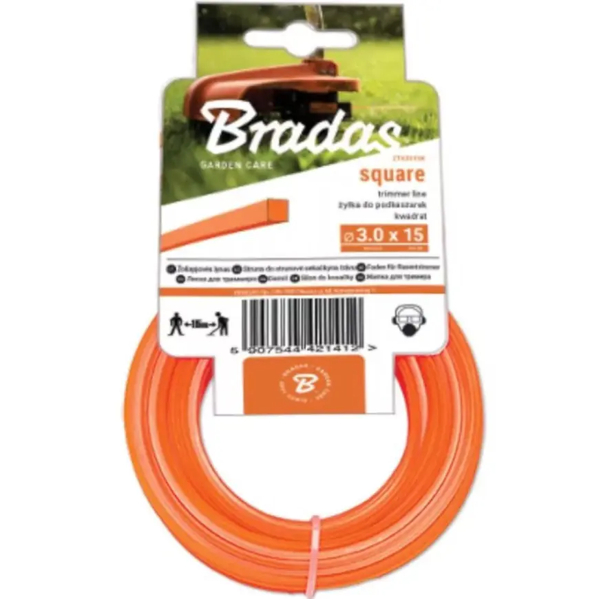 Struna do kosačky Trimmer  1,3 mm x 15 m ZTK1315K štvorcová