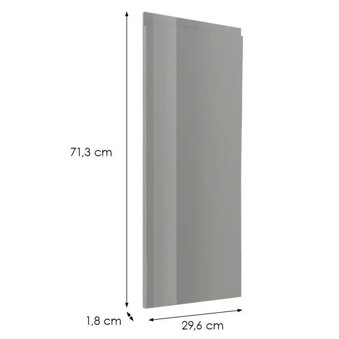 Čelo skrinky Luxeo F02-D30 grey lak,2