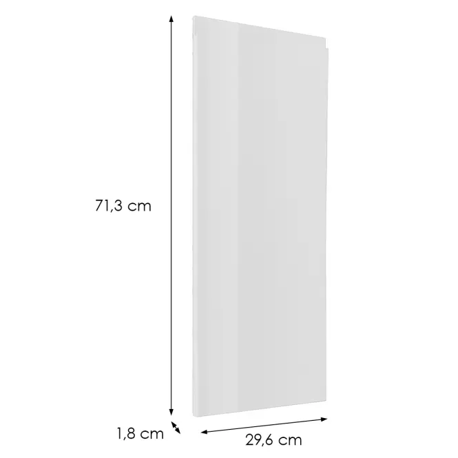 Čelo skrinky Luxeo F02-D30 white lak,2
