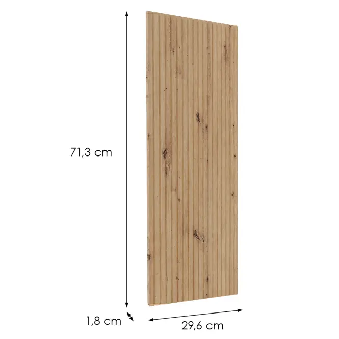 Čelo skrinky Luxeo F14-D30 ryfla dub,2