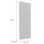 Čelo skrinky Luxeo F14-D30 ryfla white,2