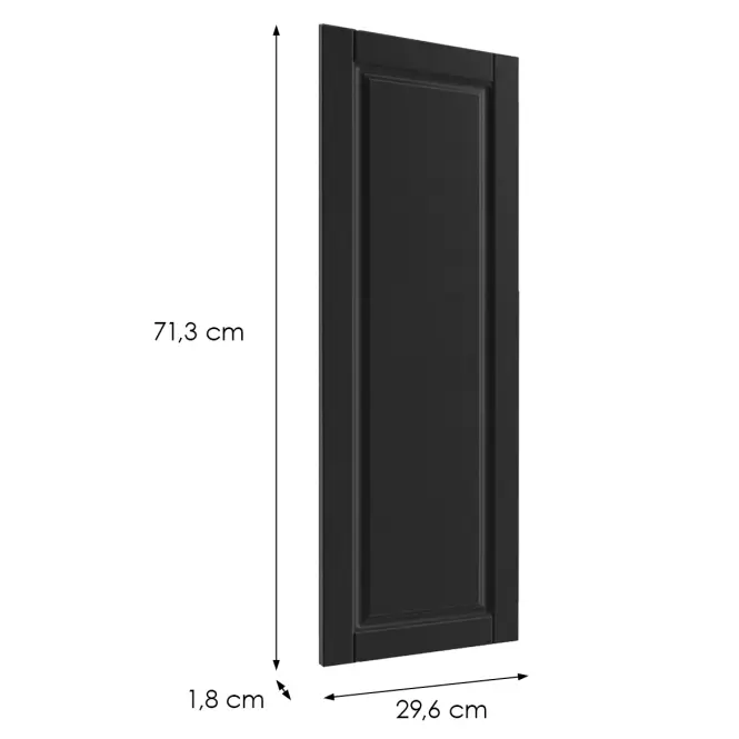 Čelo skrinky Luxeo F13-D30 hampton black