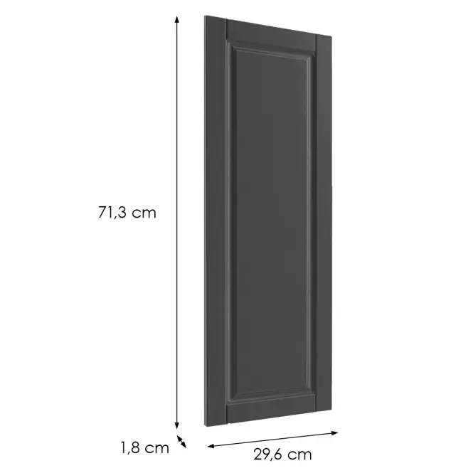 Čelo skrinky Luxeo F13-D30 hampton dark grey,2