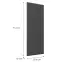 Čelo skrinky Luxeo F16-D30 tenký rám dark grey,2