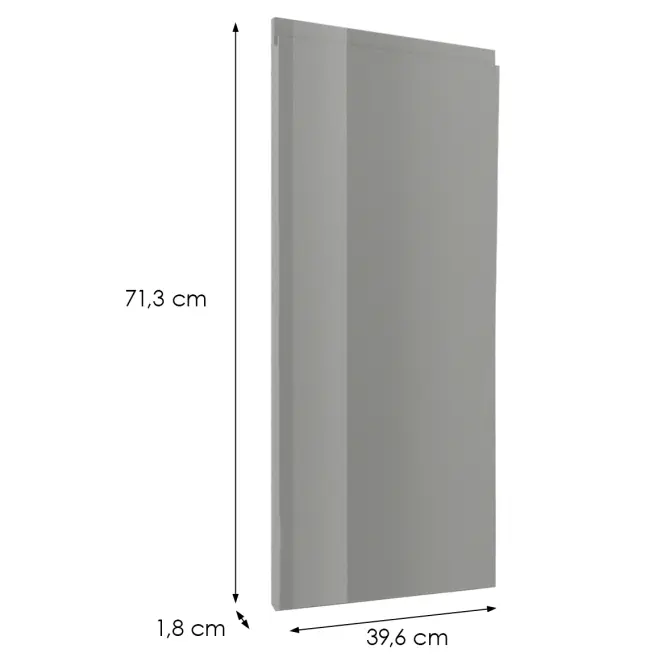 Čelo skrinky Luxeo F02-D40 grey lak