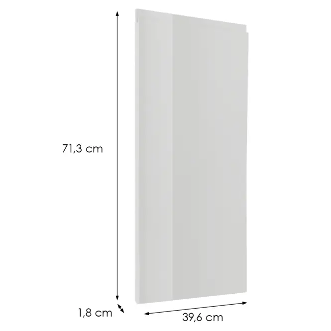 Čelo skrinky Luxeo F02-D40 white lak
