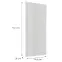 Čelo skrinky Luxeo F02-D40 white lak,2