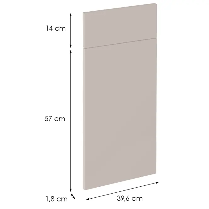 Čelo skrinky Luxeo F08-D40S1-AX beige