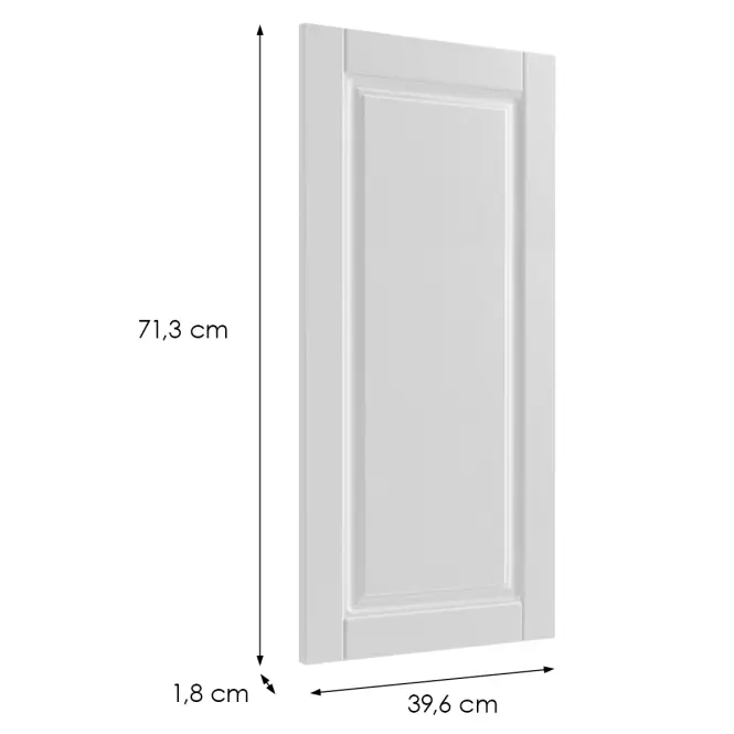 Čelo skrinky Luxeo F13-D40 hampton white