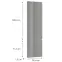 Čelo skrinky Luxeo F02-D40SP grey lak,2