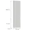 Čelo skrinky Luxeo F02-D40SP white lak,2