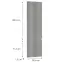 Čelo skrinky Luxeo F02-D40SPWN grey lak,2