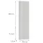 Čelo skrinky Luxeo F02-D40SPWN white lak,2