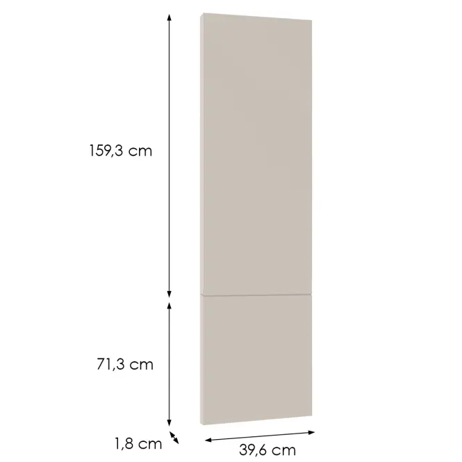 Čelo skrinky Luxeo F08-D40SPWN beige,2