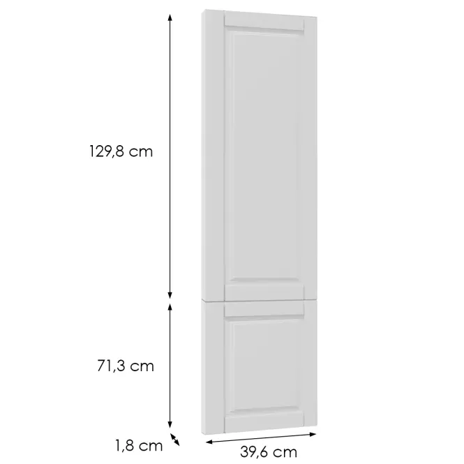 Čelo skrinky Luxeo F13-D40SP hampton white