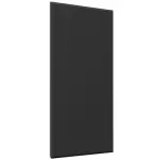Čelo skrinky Luxeo F16-D40 tenký rám black