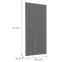 Čelo skrinky Luxeo F14-D40 ryfla dark grey,2