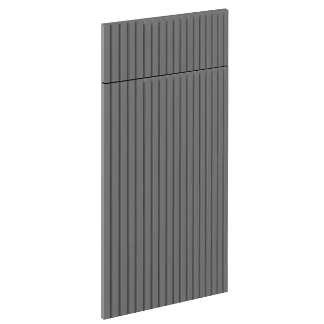 Čelo skrinky Luxeo F14-D40S1-AX ryfla dark grey
