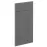 Čelo skrinky Luxeo F14-D40S1-AX ryfla dark grey